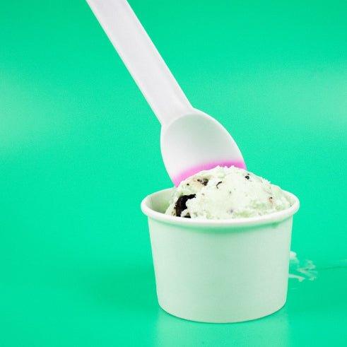 HALO 6 oz White Ice Cream Cups - Frozen Dessert Supplies 780619