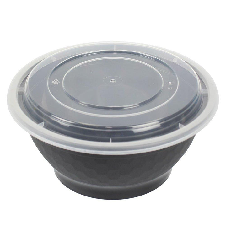 PREMIUM USA 38oz Bowl Container with Lid - T255660BK38