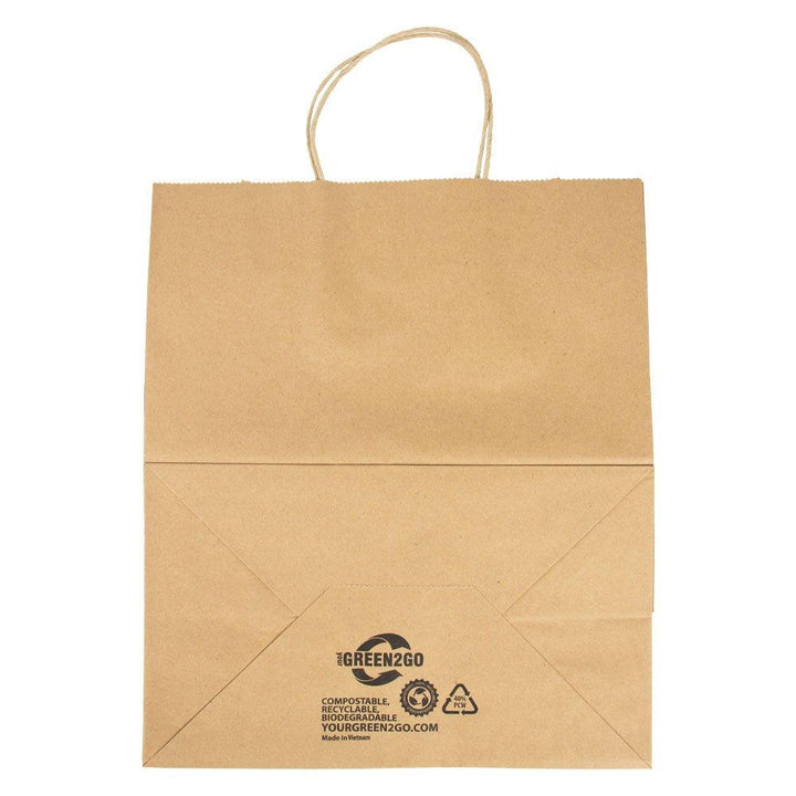 PREMIUM USA Recycled Kraft Paper Bag 10" X 7" X 12" - T255232KF12