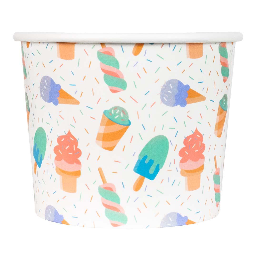 UNIQIFY® 12 oz Ice Cream Party Ice Cream Cups - 12PARTYCUP