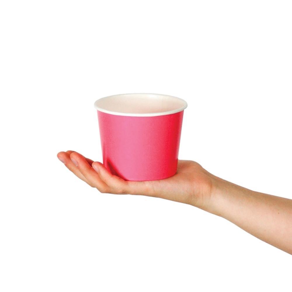 UNIQIFY® 12 oz Pink Ice Cream Cups - Frozen Dessert Supplies 63111