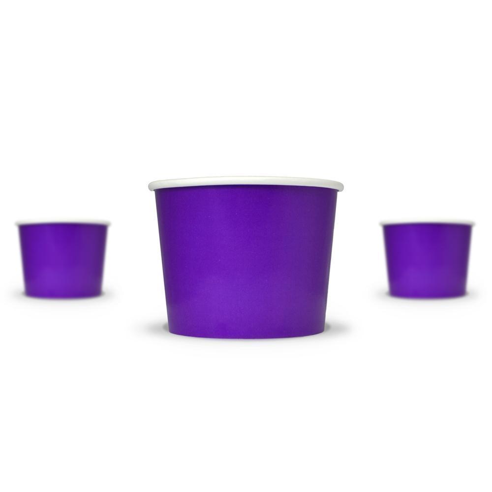 UNIQIFY® 12 oz Purple Ice Cream Cups - Frozen Dessert Supplies 12PRPLFDSCUP