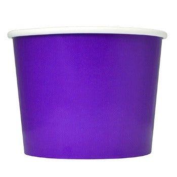 UNIQIFY® 12 oz Purple Ice Cream Cups - Frozen Dessert Supplies 12PRPLFDSCUP