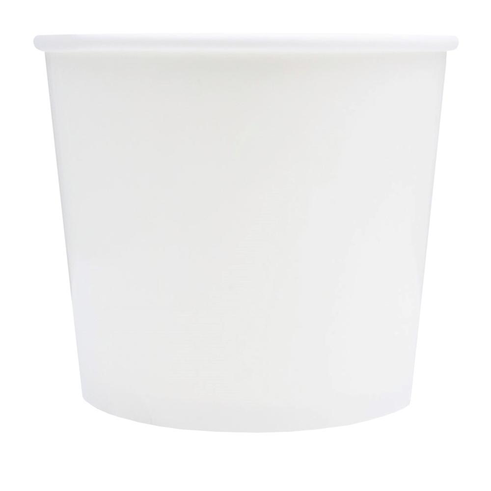 UNIQIFY® 12 oz White Ice Cream Cups - Frozen Dessert Supplies 63119