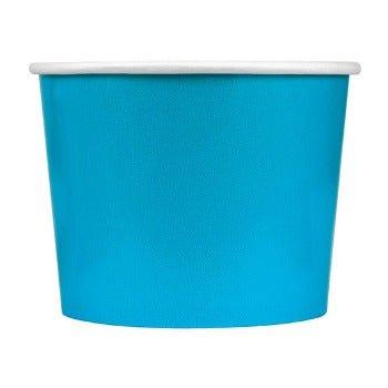 UNIQIFY® 16 oz Blue Ice Cream Cups - Frozen Dessert Supplies 63912