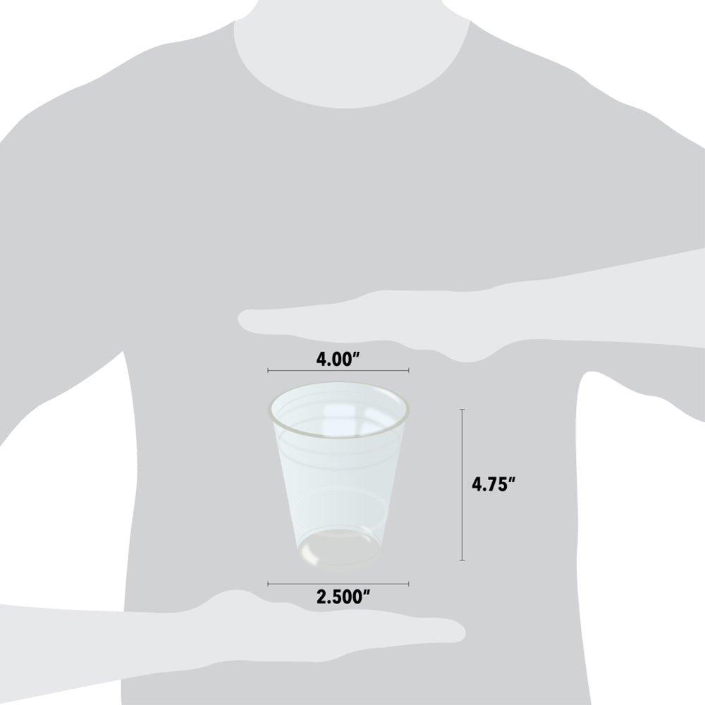 UNIQIFY® 16 oz Clear Plastic Cold Cups (98 mm) - Frozen Dessert Supplies 34616