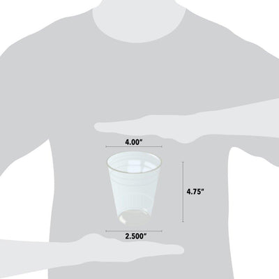UNIQIFY® 16 oz Clear Plastic Cold Cups (98 mm) - Frozen Dessert Supplies