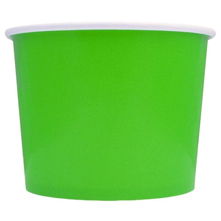 UNIQIFY® 16 oz Green Ice Cream Cups - Frozen Dessert Supplies 63910