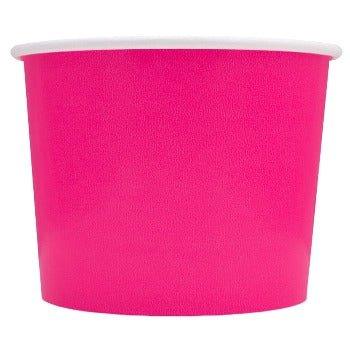 UNIQIFY® 16 oz Pink Ice Cream Cups - Frozen Dessert Supplies 63911