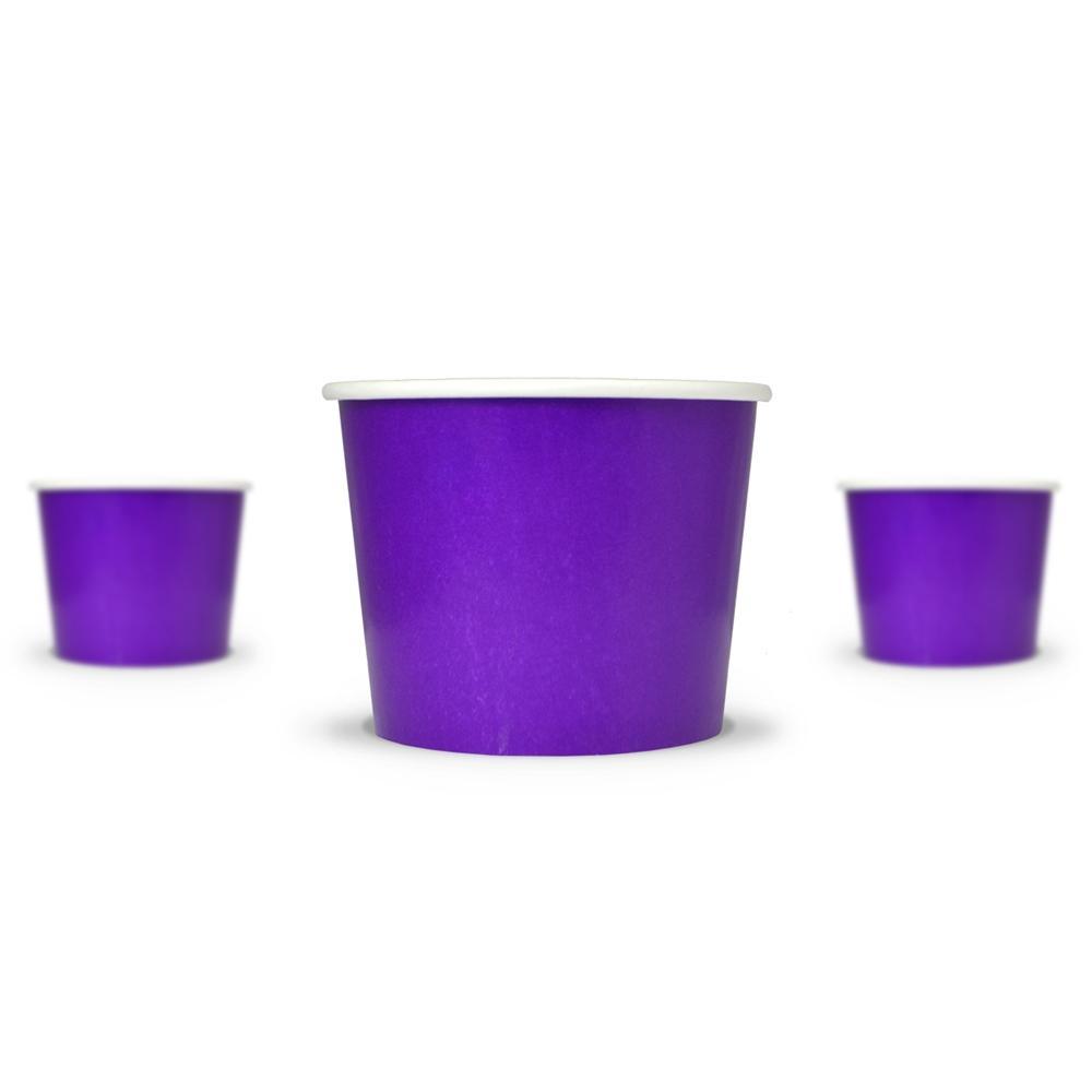 UNIQIFY® 16 oz Purple Ice Cream Cups - Frozen Dessert Supplies 16PRPLFDSCUP