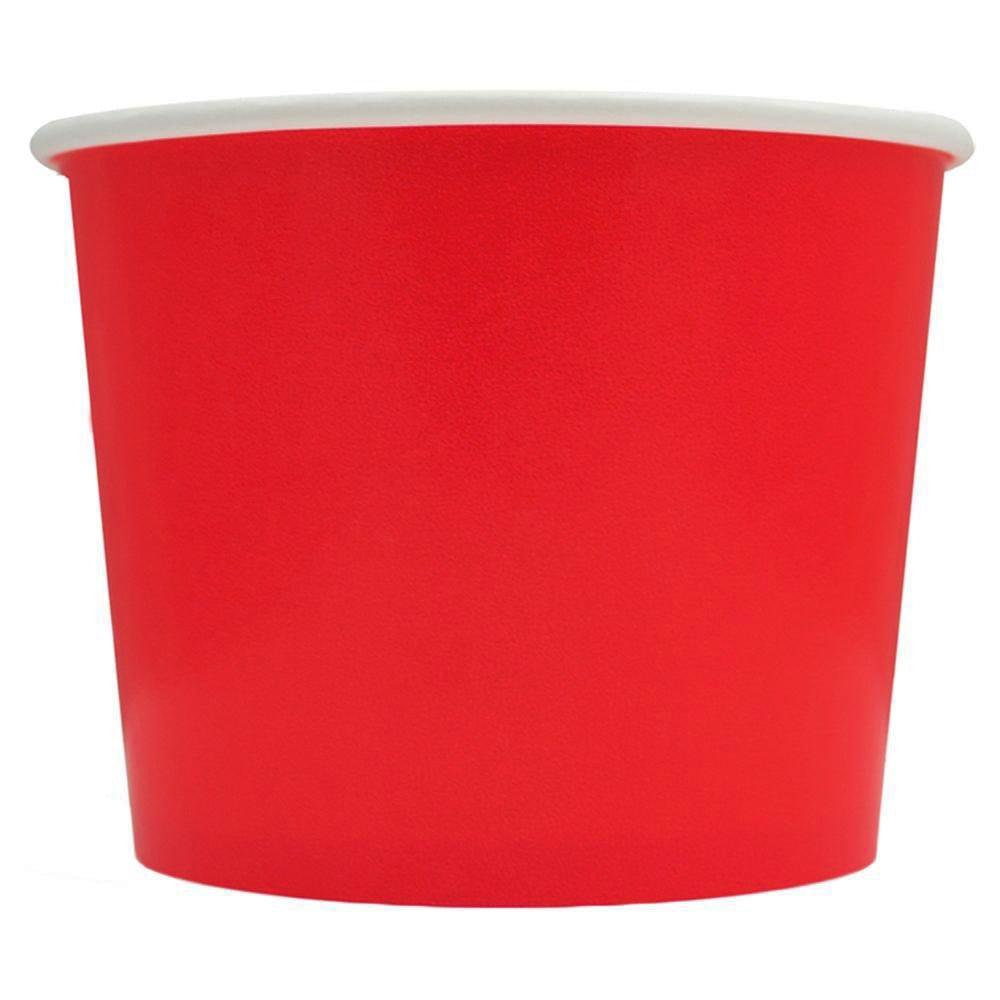 UNIQIFY® 16 oz Red Ice Cream Cups 1000/Case Frozen Dessert Supplies