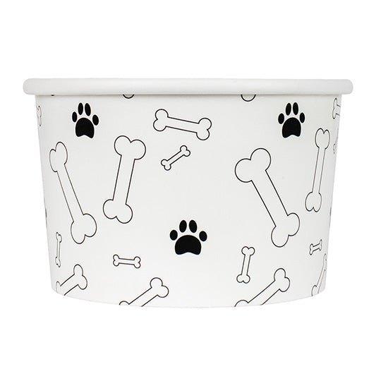 UNIQIFY® 4 oz Bone Print Pup Cups - 04PUPCUPBONE