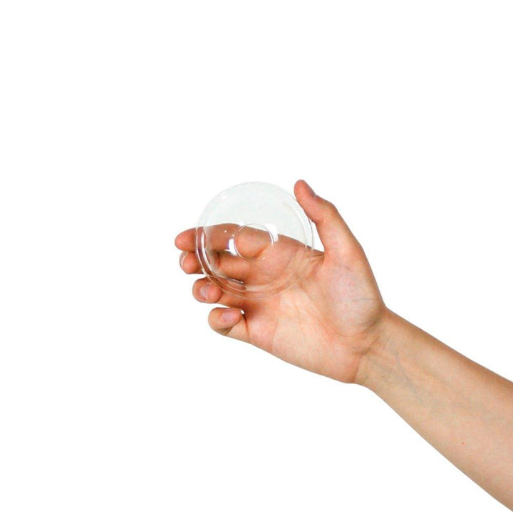 4 oz Clear Dome Ice Cream Lids for Cups - Frozen Dessert Supplies