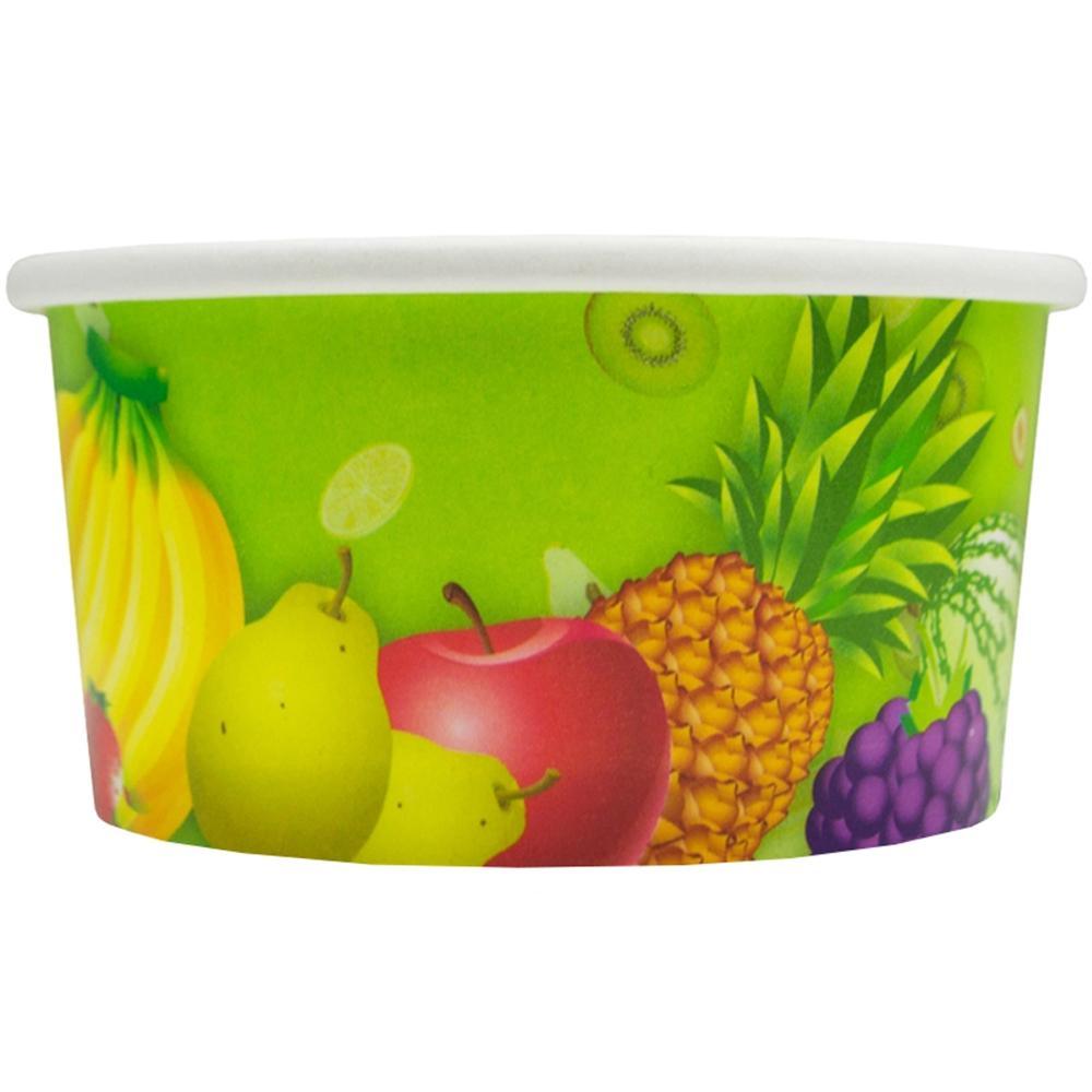 UNIQIFY® 4 oz Fresh Fruit Ice Cream Cups - Frozen Dessert Supplies 73050
