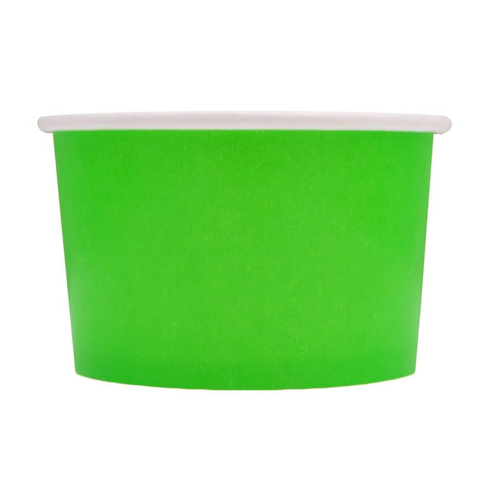 Choice 4 oz. Green Paper Frozen Yogurt / Food Cup - 1000/Case