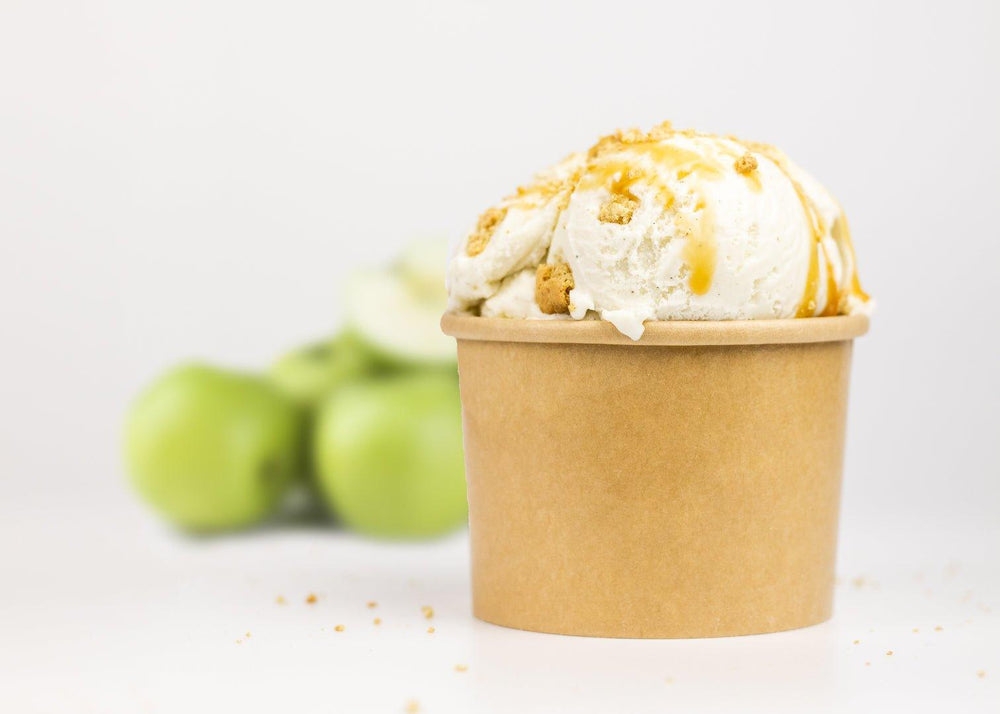 UNIQIFY® 4 oz Kraft Eco-Friendly Compostable Ice Cream Cups - Frozen Dessert Supplies 04ECOKRFTCUP