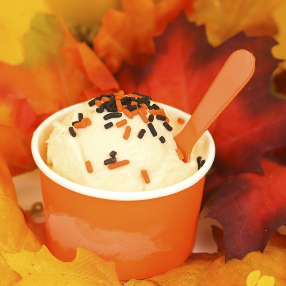 UNIQIFY® 4 oz Orange Ice Cream Cups - Frozen Dessert Supplies