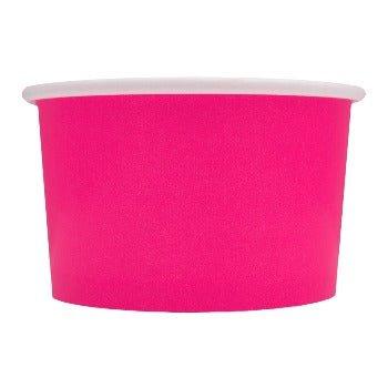 UNIQIFY® 4 oz Pink Ice Cream Cups - Frozen Dessert Supplies 73011