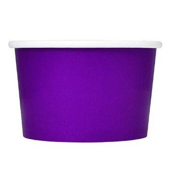 UNIQIFY® 4 oz Purple Ice Cream Cups - Frozen Dessert Supplies 04PRPLFDSCUP