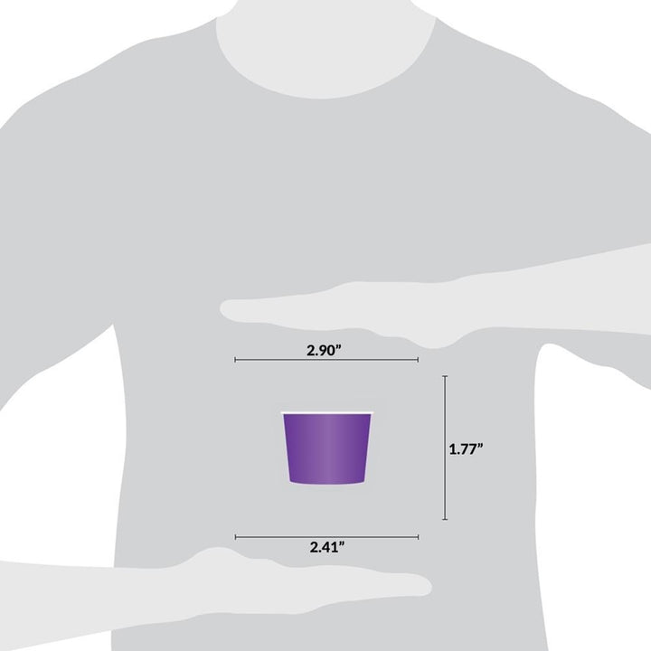 UNIQIFY® 4 oz Purple Ice Cream Cups - 04PRPLFDSCUP