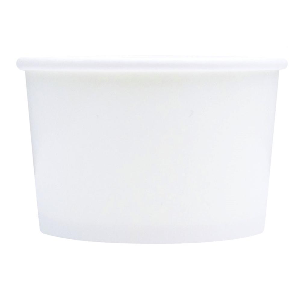 Choice 1 Pint White Paper Double-Wall Frozen Yogurt / Food Cup