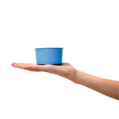 UNIQIFY® 6 oz Blue Ice Cream Cups - Frozen Dessert Supplies
