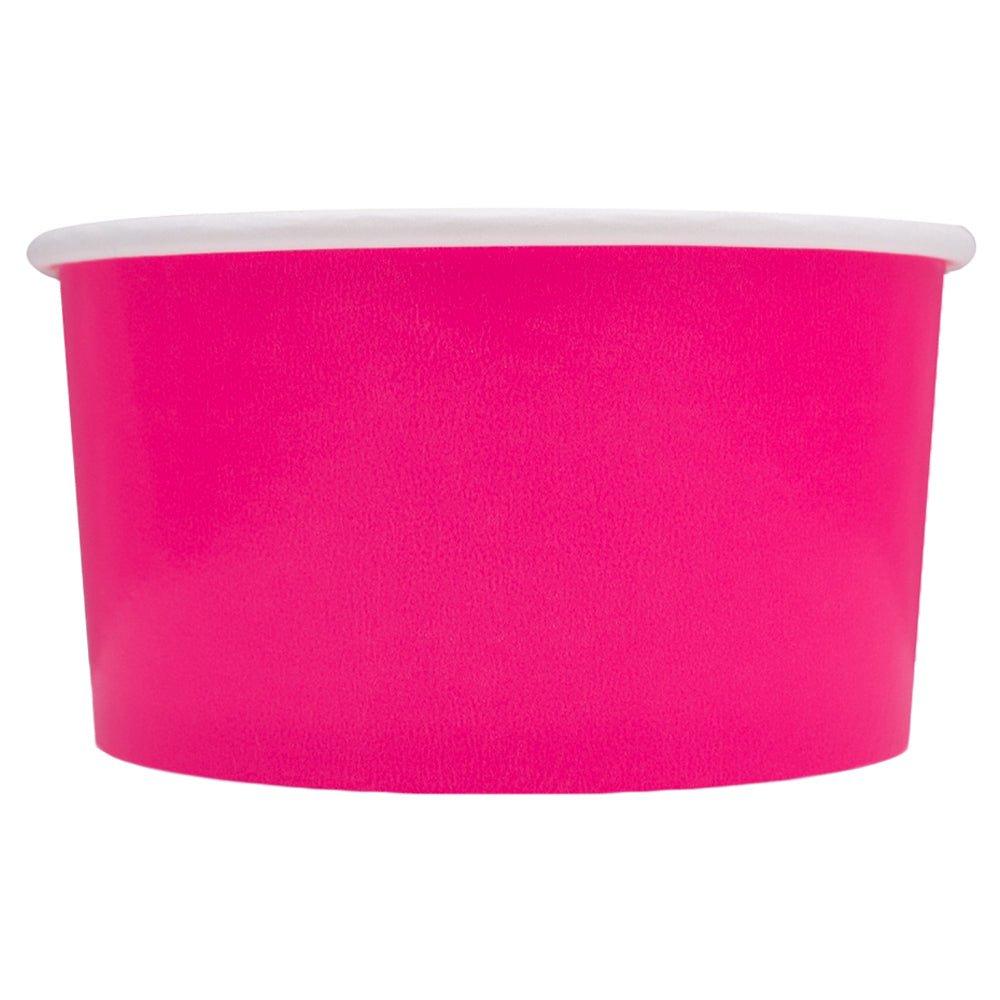 UNIQIFY® 6 oz Pink Ice Cream Cups - Frozen Dessert Supplies 73311