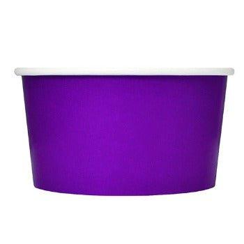 UNIQIFY® 6 oz Purple Ice Cream Cups - Frozen Dessert Supplies 06PRPLFDSCUP