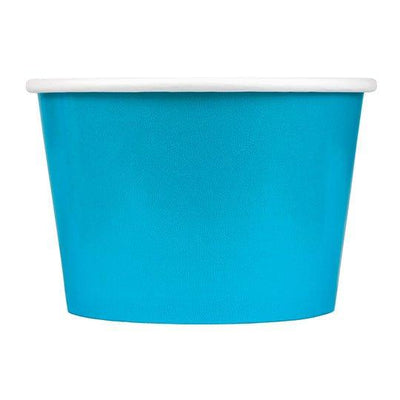 UNIQIFY® 8 oz Blue Ice Cream Cups - Frozen Dessert Supplies