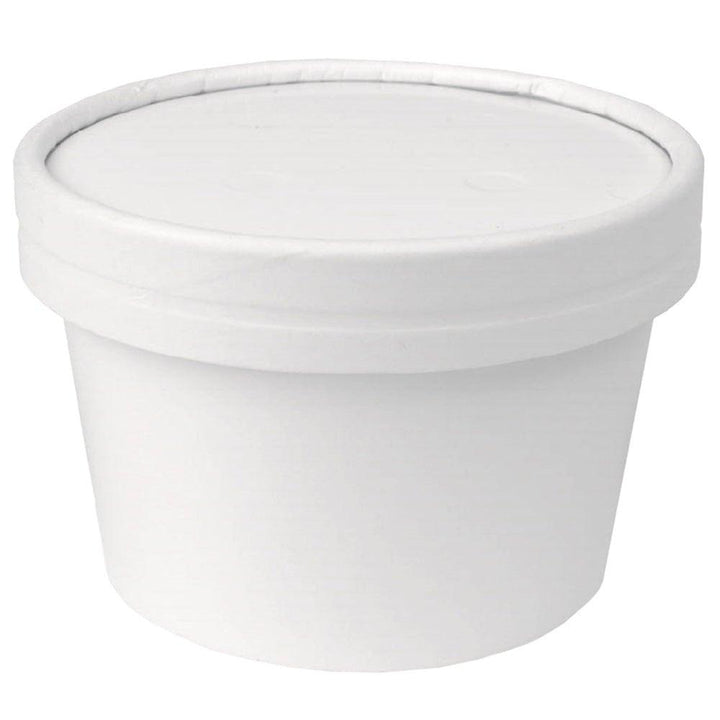 UNIQIFY® 8 oz Ice Cream To Go Containers With Non-Vented Lids - Frozen Dessert Supplies WTGC08MNVH