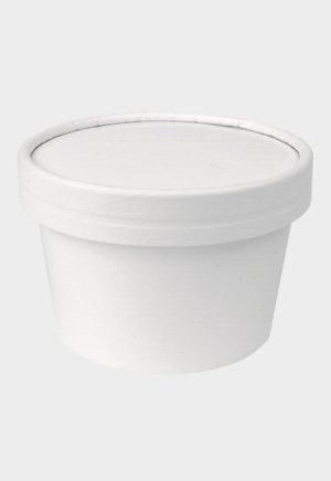 UNIQIFY® Quart 32 oz Kraft Ice Cream To Go Containers With Non-Vented Lids