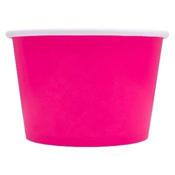 UNIQIFY® 8 oz Pink Ice Cream Cups - Frozen Dessert Supplies 73511