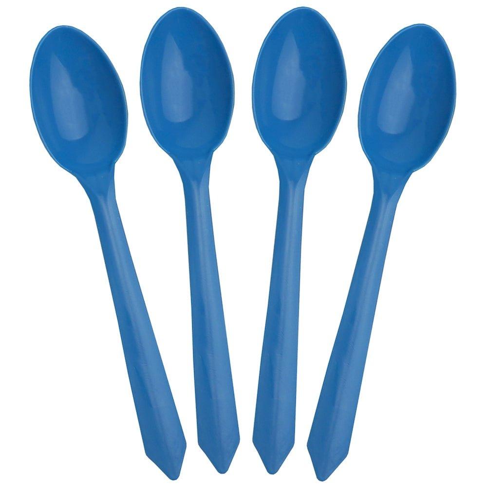 UNIQIFY® Blue Dessert Ice Cream Spoons - Frozen Dessert Supplies 51712