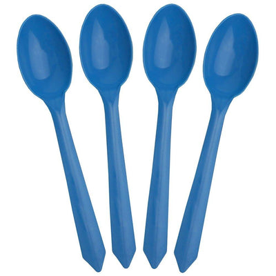 UNIQIFY® Blue Dessert Ice Cream Spoons - Frozen Dessert Supplies