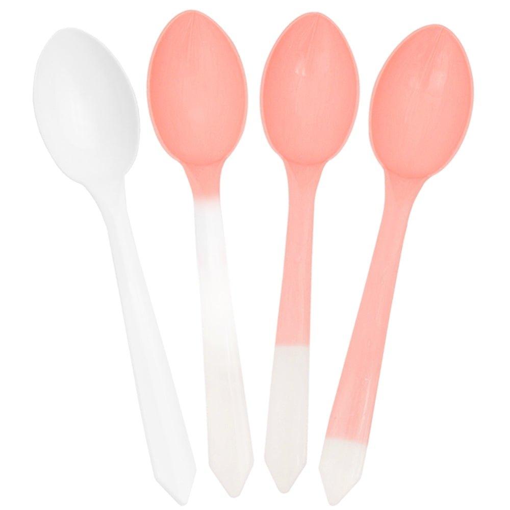 UNIQIFY® Color Changing Dessert Spoons - White to Orange - Frozen Dessert Supplies 51761