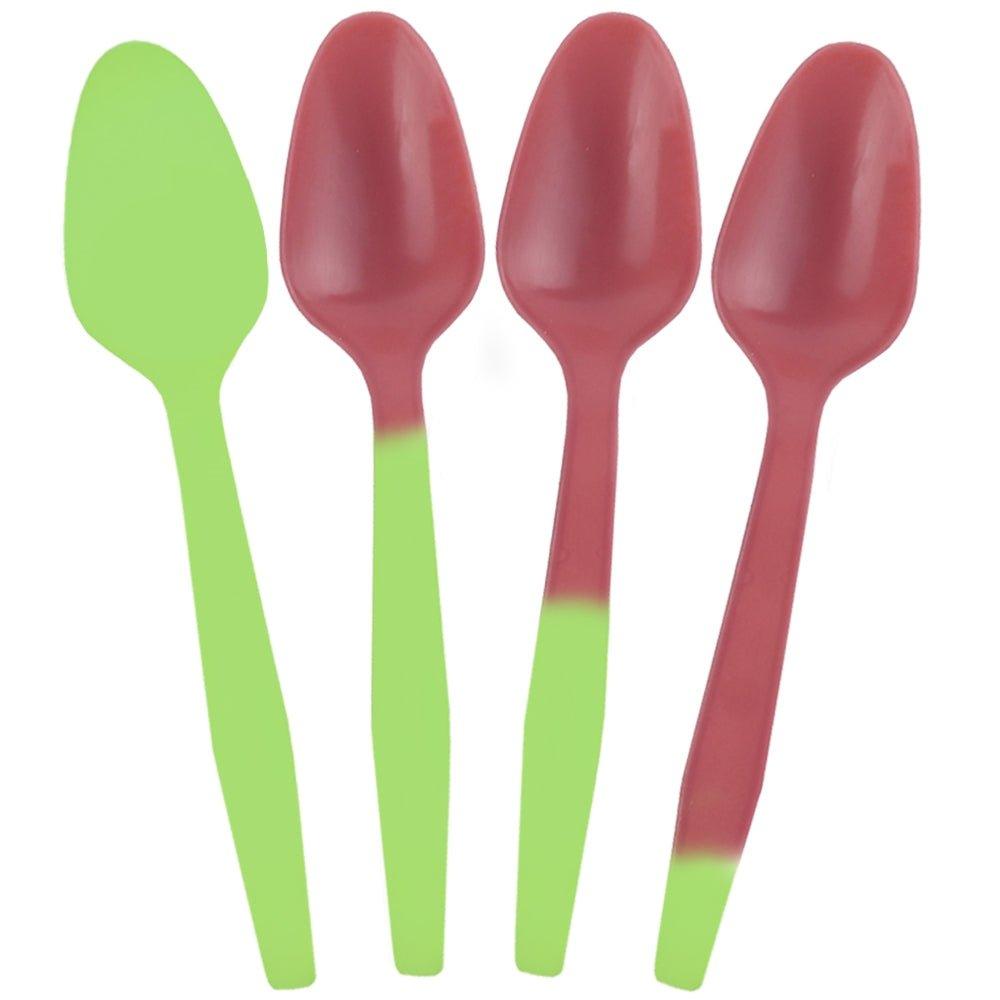 UNIQIFY® Crazy Color Changing Spoons - Green to Red - Frozen Dessert Supplies 65130