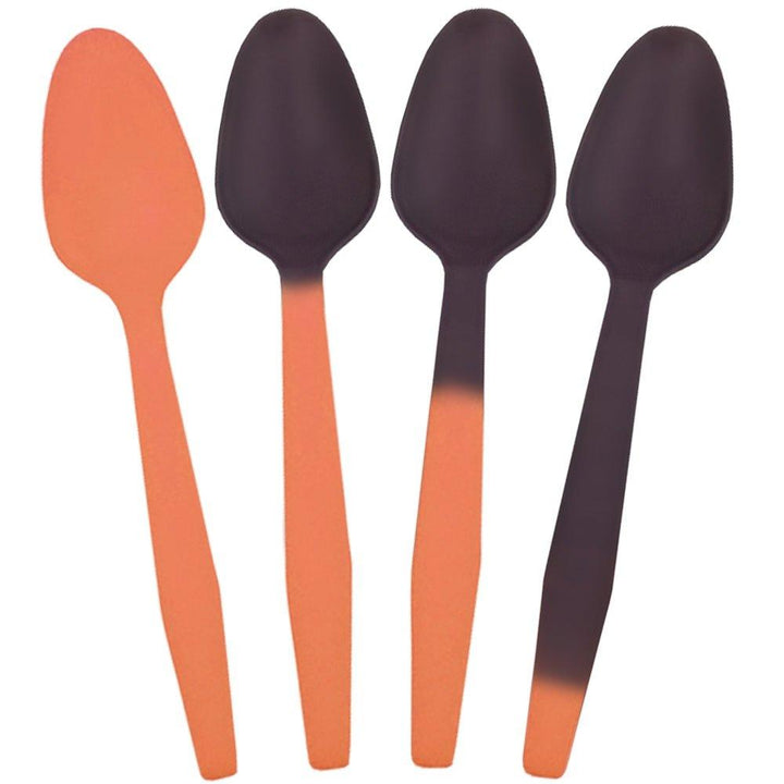 UNIQIFY® Crazy Color Changing Spoons - Orange to Black - Frozen Dessert Supplies 65119