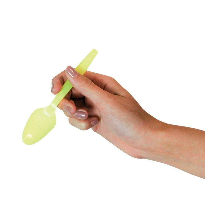 UNIQIFY® Crazy Color Changing Spoons - Yellow to Green - Frozen Dessert Supplies 65112