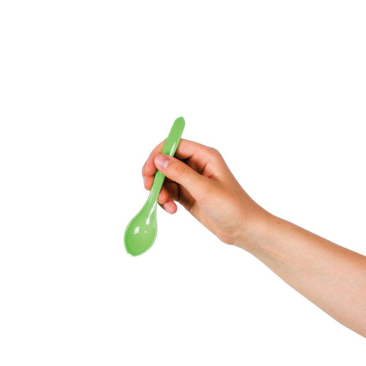 UNIQIFY® Green Curve Ice Cream Spoons - Frozen Dessert Supplies 62910