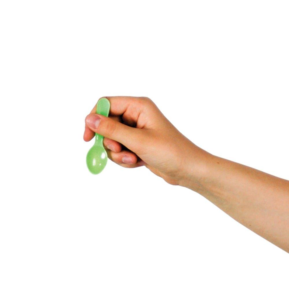 UNIQIFY® Green Mini Tasting Spoons - Frozen Dessert Supplies