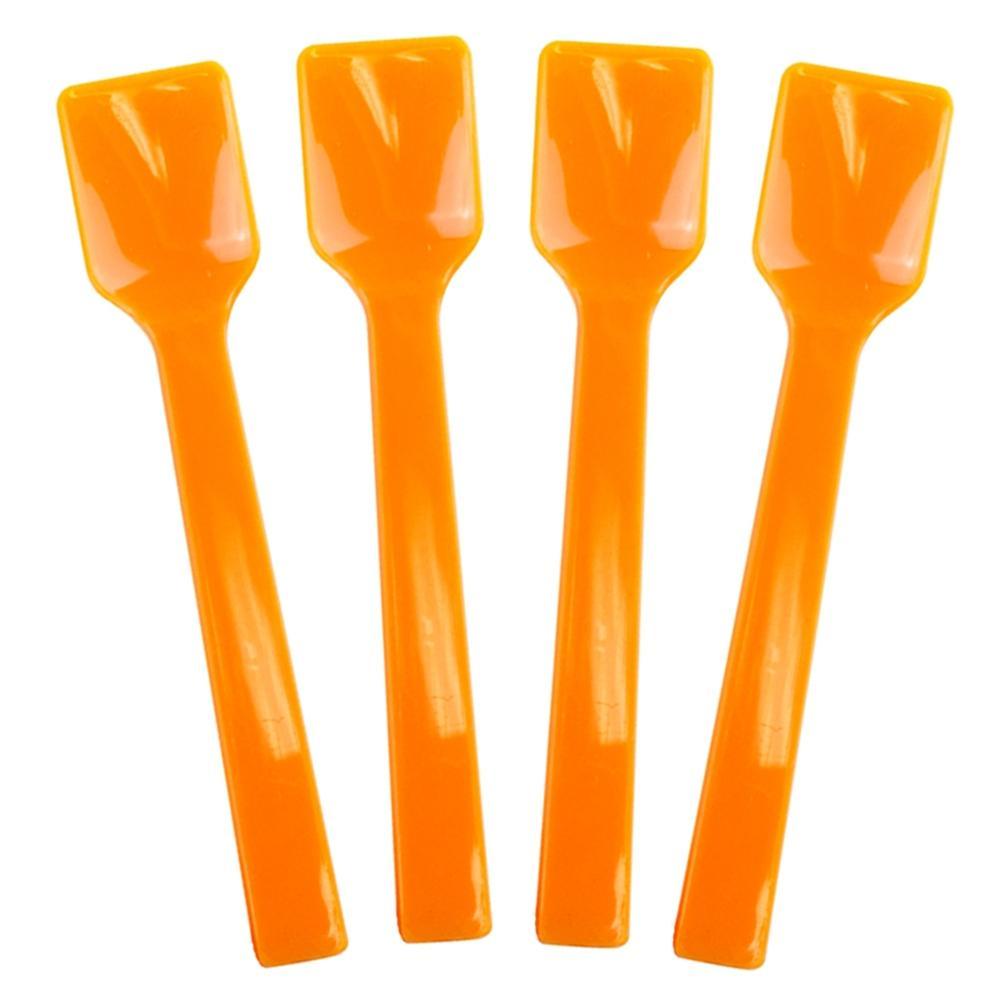 UNIQIFY® Orange Gelato Spoons - Frozen Dessert Supplies 36514