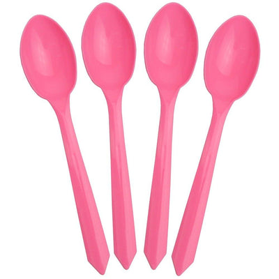 UNIQIFY® Pink Dessert Ice Cream Spoons - Frozen Dessert Supplies