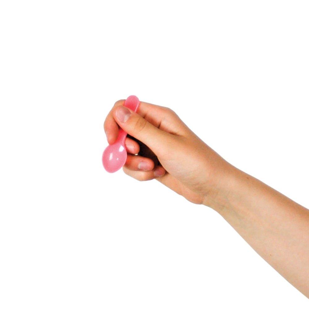 UNIQIFY® Pink Mini Tasting Spoons - Frozen Dessert Supplies 42711