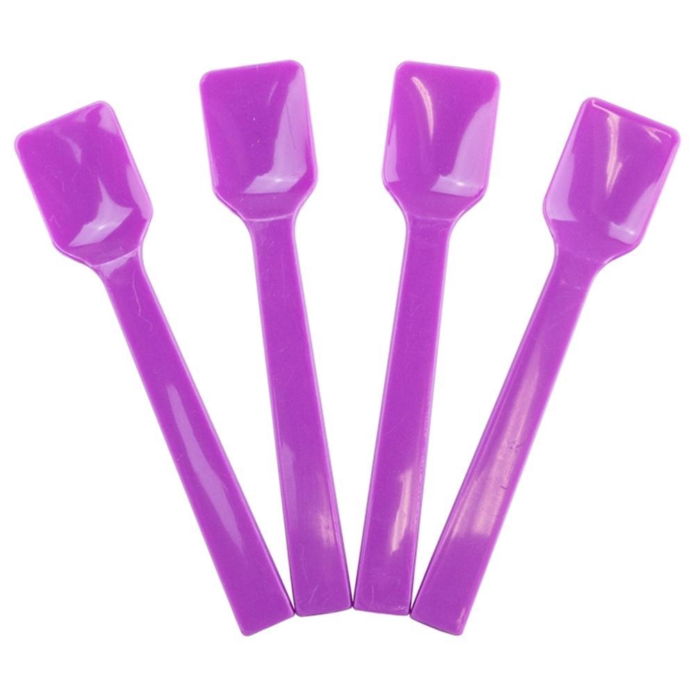 UNIQIFY® Purple Gelato Spoons - Frozen Dessert Supplies 36515