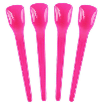 UNIQIFY® Slim Spadey Pink Ice Cream Spoons - Frozen Dessert Supplies