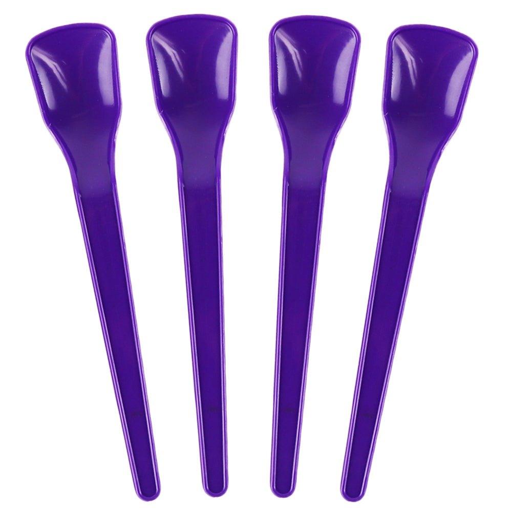 UNIQIFY® Slim Spadey Purple Ice Cream Spoons - Frozen Dessert Supplies 51615