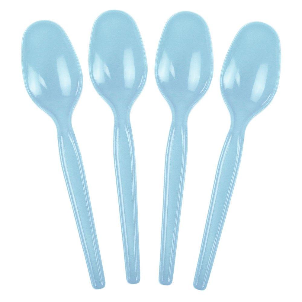 UNIQIFY® Super Dessert Blue Ice Cream Spoons - Frozen Dessert Supplies 51812