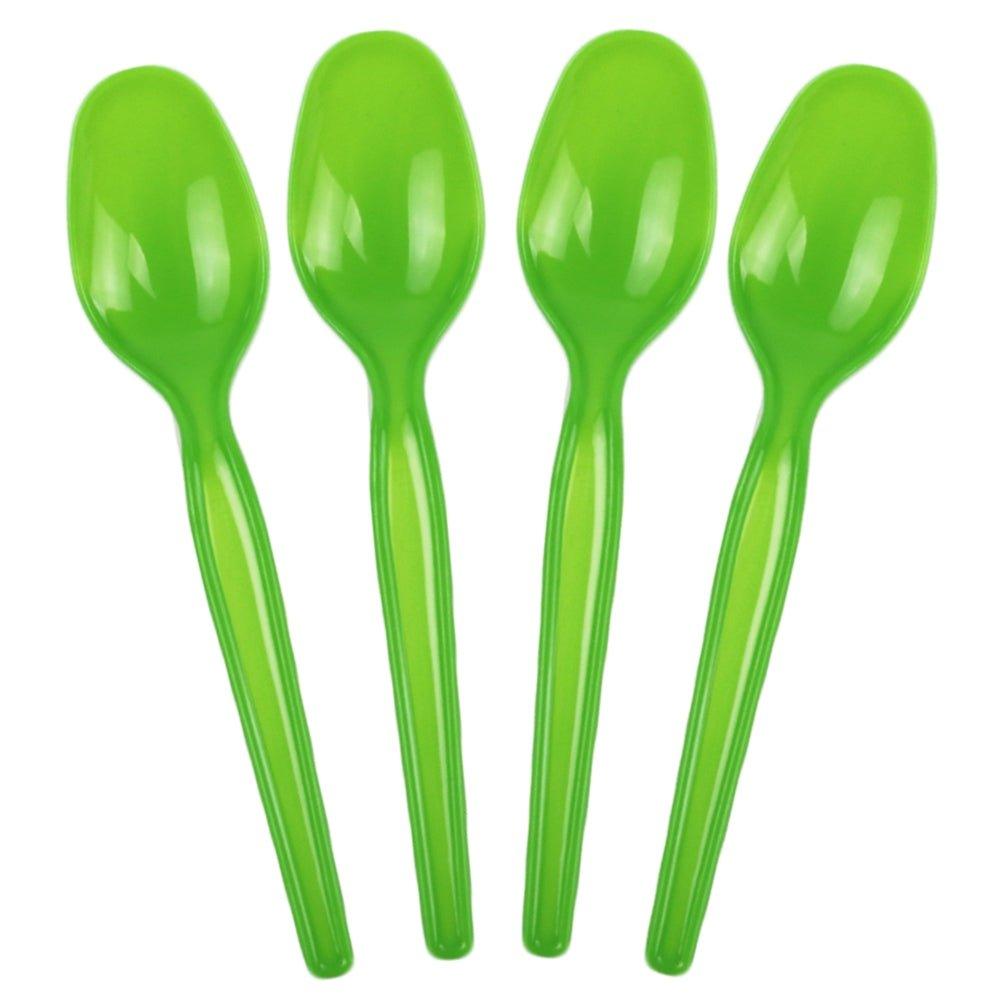 UNIQIFY® Super Dessert Green Ice Cream Spoons - Frozen Dessert Supplies 51810