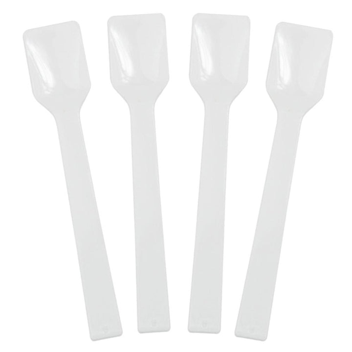 UNIQIFY® White Gelato Spoons - Frozen Dessert Supplies 36519