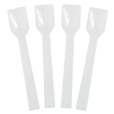 UNIQIFY® White Gelato Spoons - Frozen Dessert Supplies
